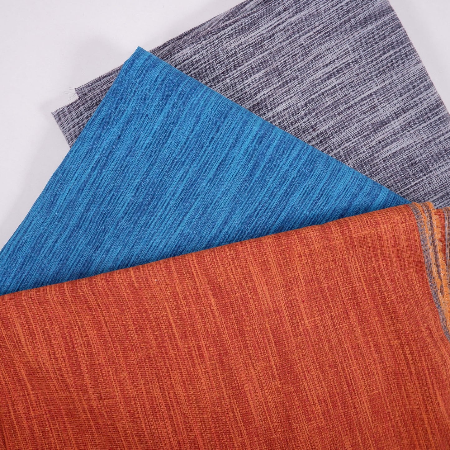 Premium Linen striped Fabric in gray | Naples stripe Medium weight multicolor stripes Copenhagen Stripe