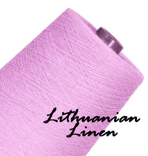 Linen yarn - caramel pink