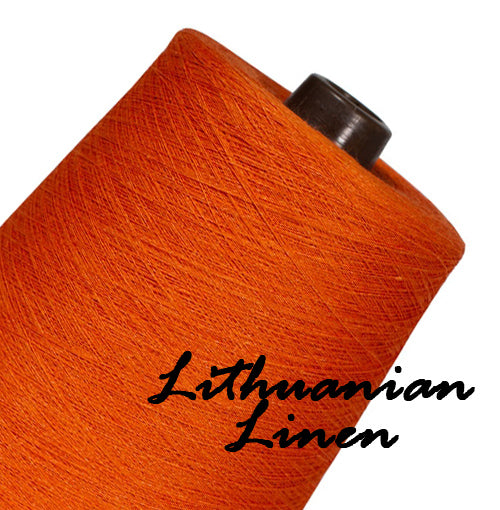 Linen yarn - pumpkin orange