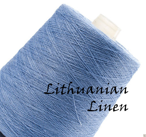 Linen yarn - sky blue