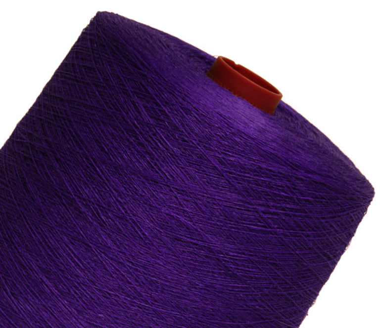 Linen yarn - plum purple