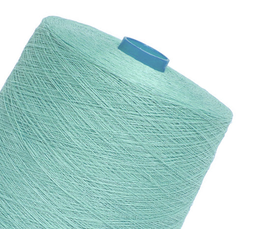 Linen yarn - aquamarine green