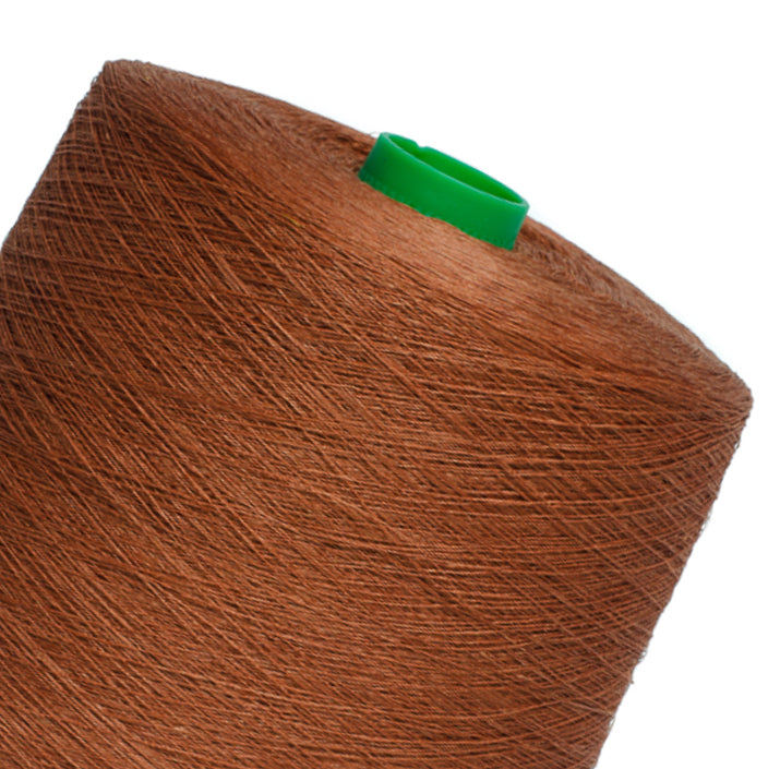 Linen yarn - light cognac brown