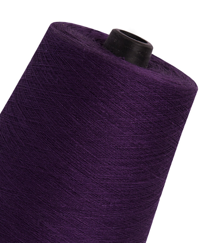 Linen yarn - dark purple