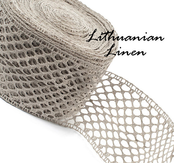 Retis Linen lace - natur 120mm - 1131L