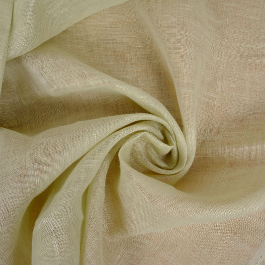 Sheer linen fabric - pale green - 808SH