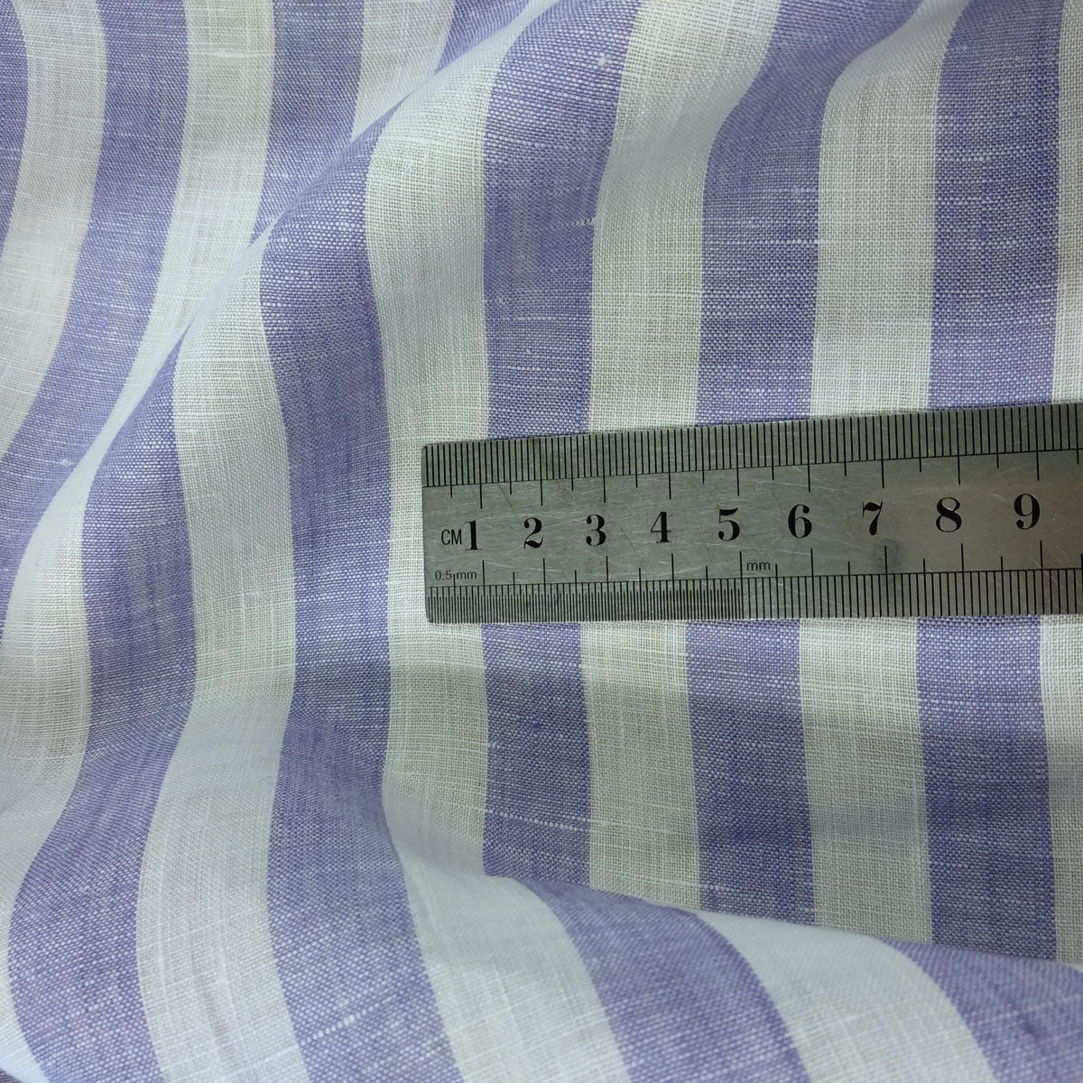 Flag stripes purple - linen fabric - 251P
