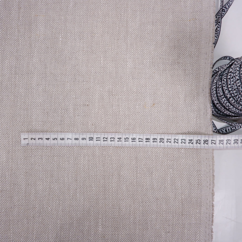 Twill oatmeal natur - regular - linen fabric - 563H