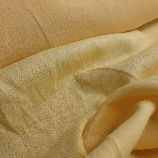 Light yellow - linen fabric - 605M