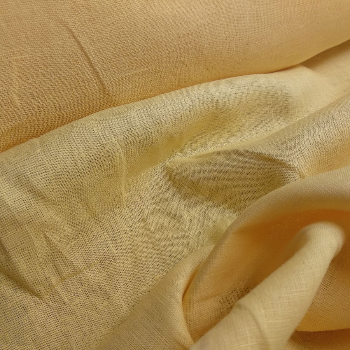 Light yellow - linen fabric - 605M