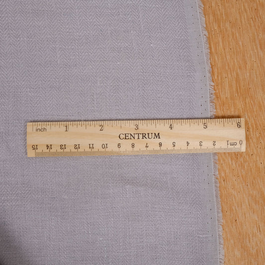 Herringbone - light grey - 100% linen fabric - 793H