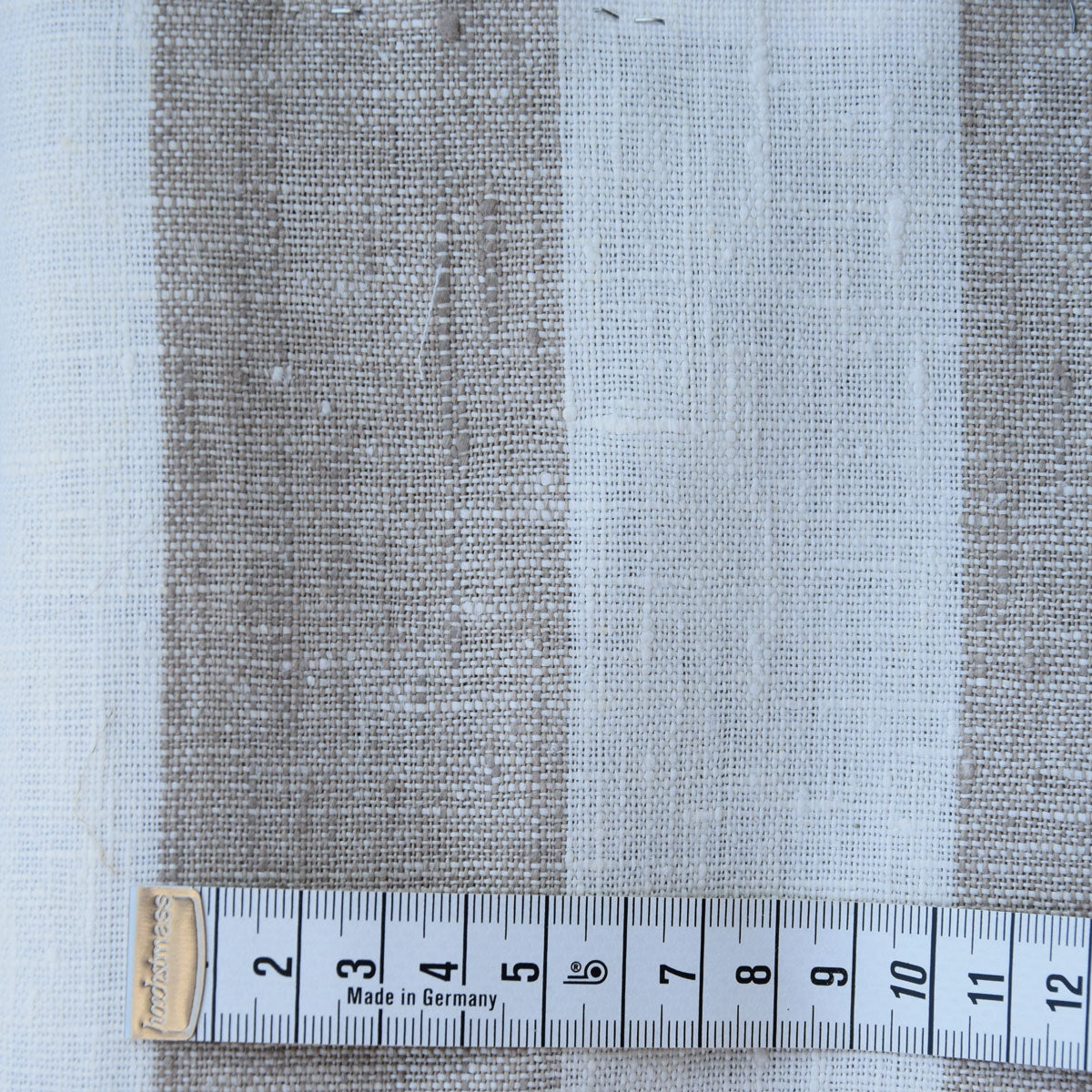 Maxi stripes - natur white - linen fabric - 520H