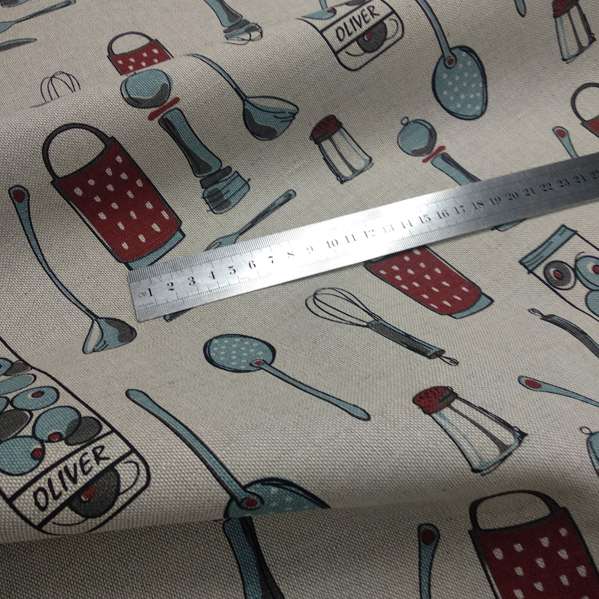 Print kitchen tools - Linen cotton blended fabric - 782P
