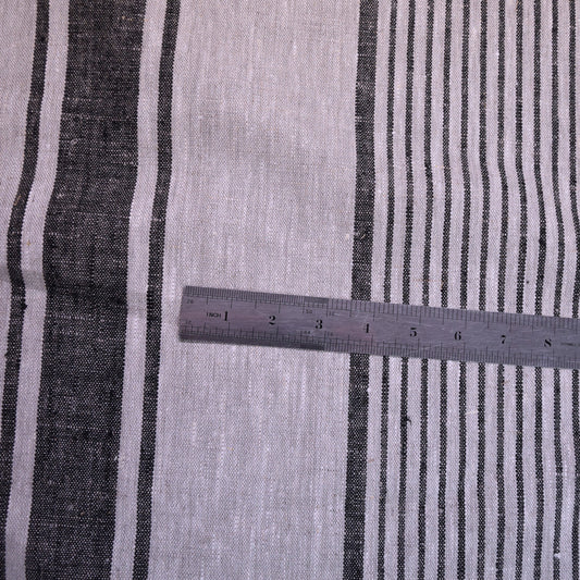 Village black - linen fabric - 234H