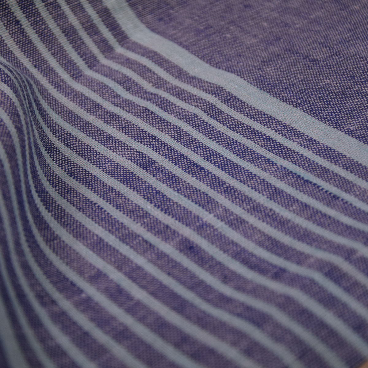 Village blue aqua - linen fabric - 280H