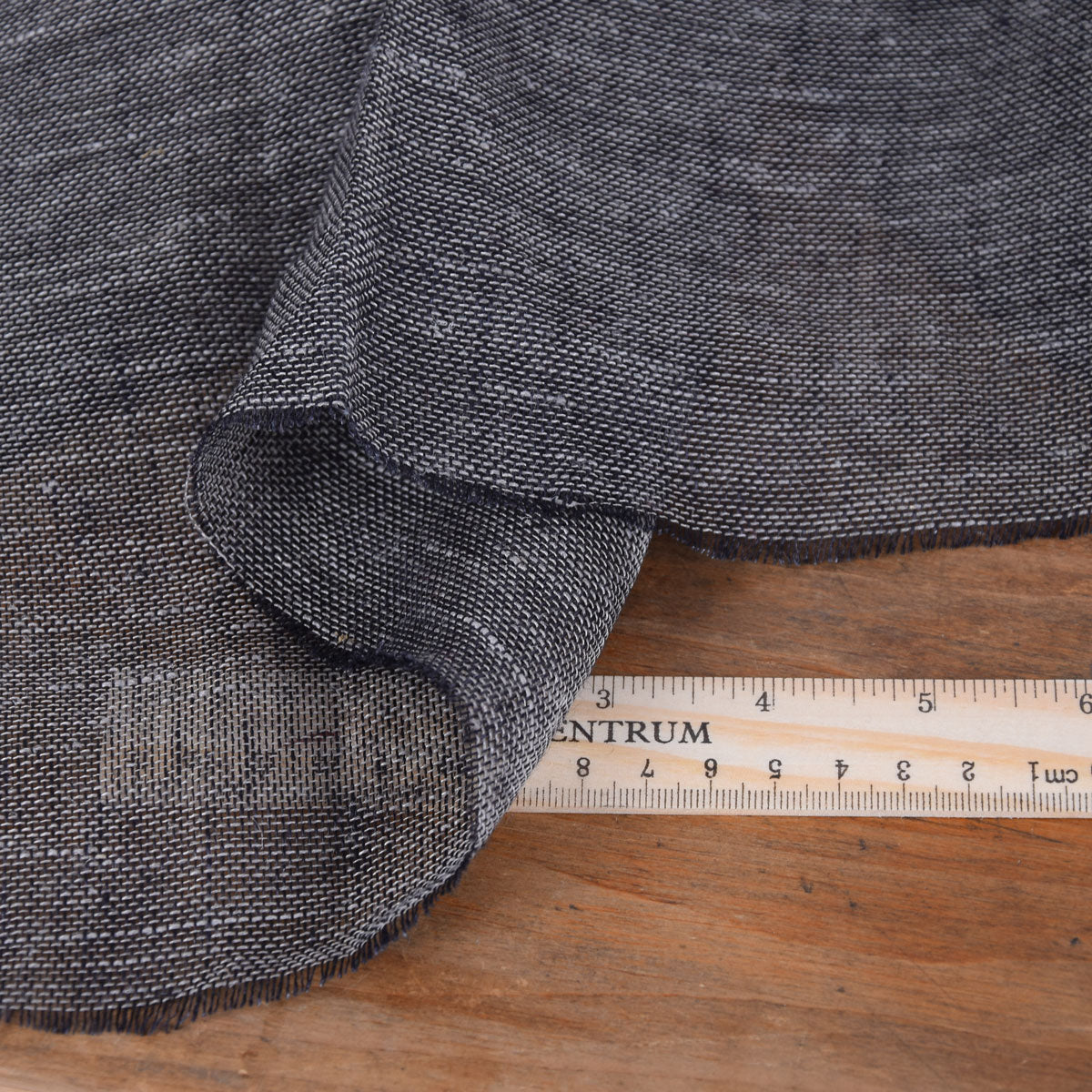 Sheer linen fabric - grey - 422SH