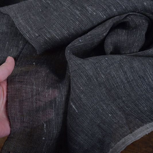 Sheer linen fabric - grey - 422SH