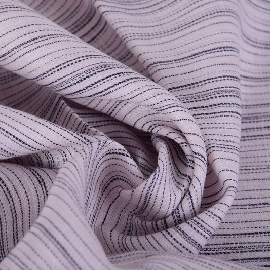 Birch - pinstriped linen fabric - 556L