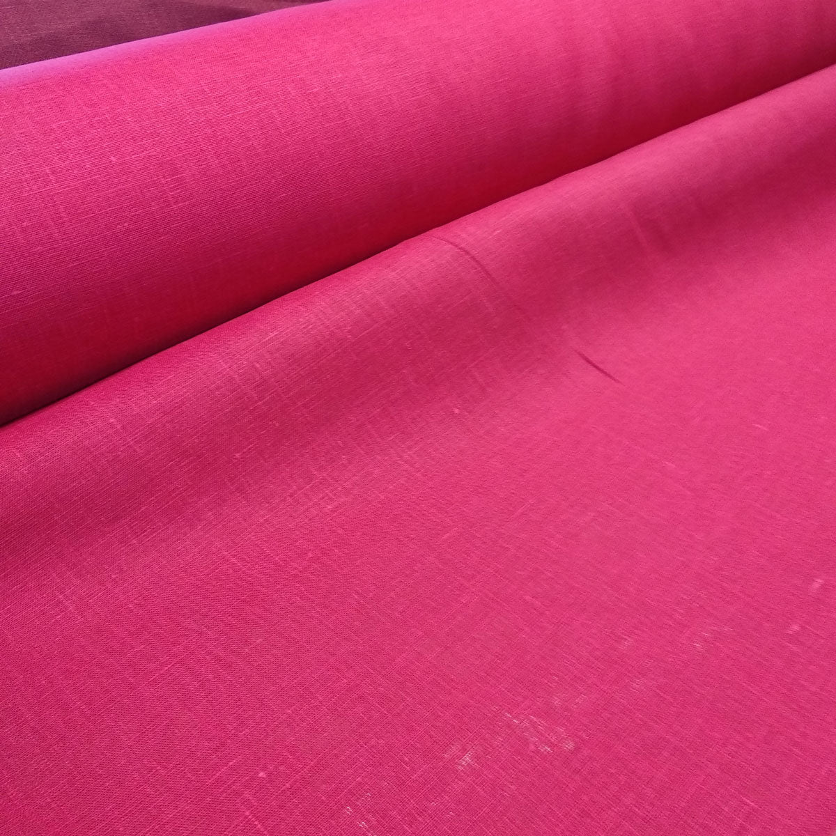 Berry red - linen fabric - 180gsm - 092M