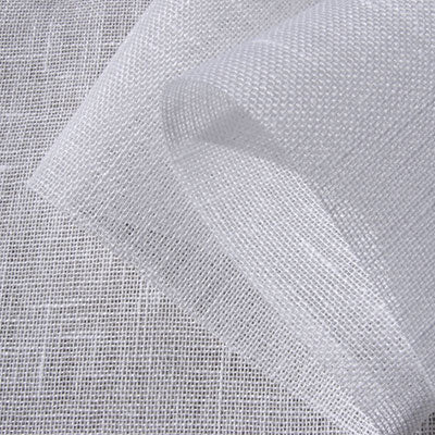 Sheer linen fabric - white - regular - 336SH