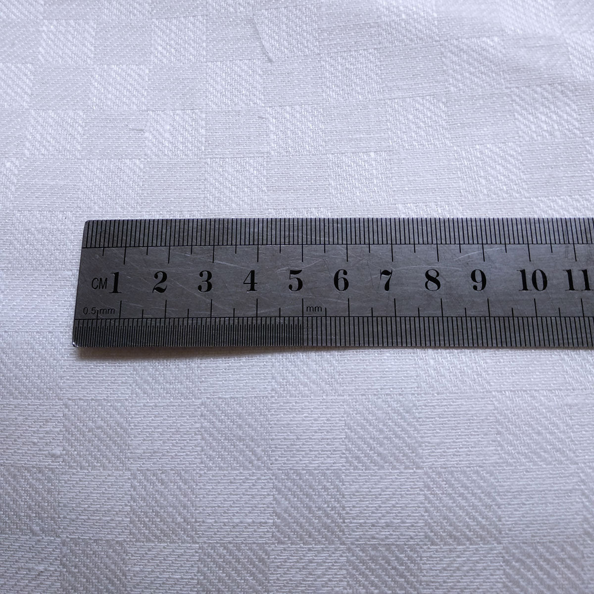 Jacquard linen fabric - White - 274rS