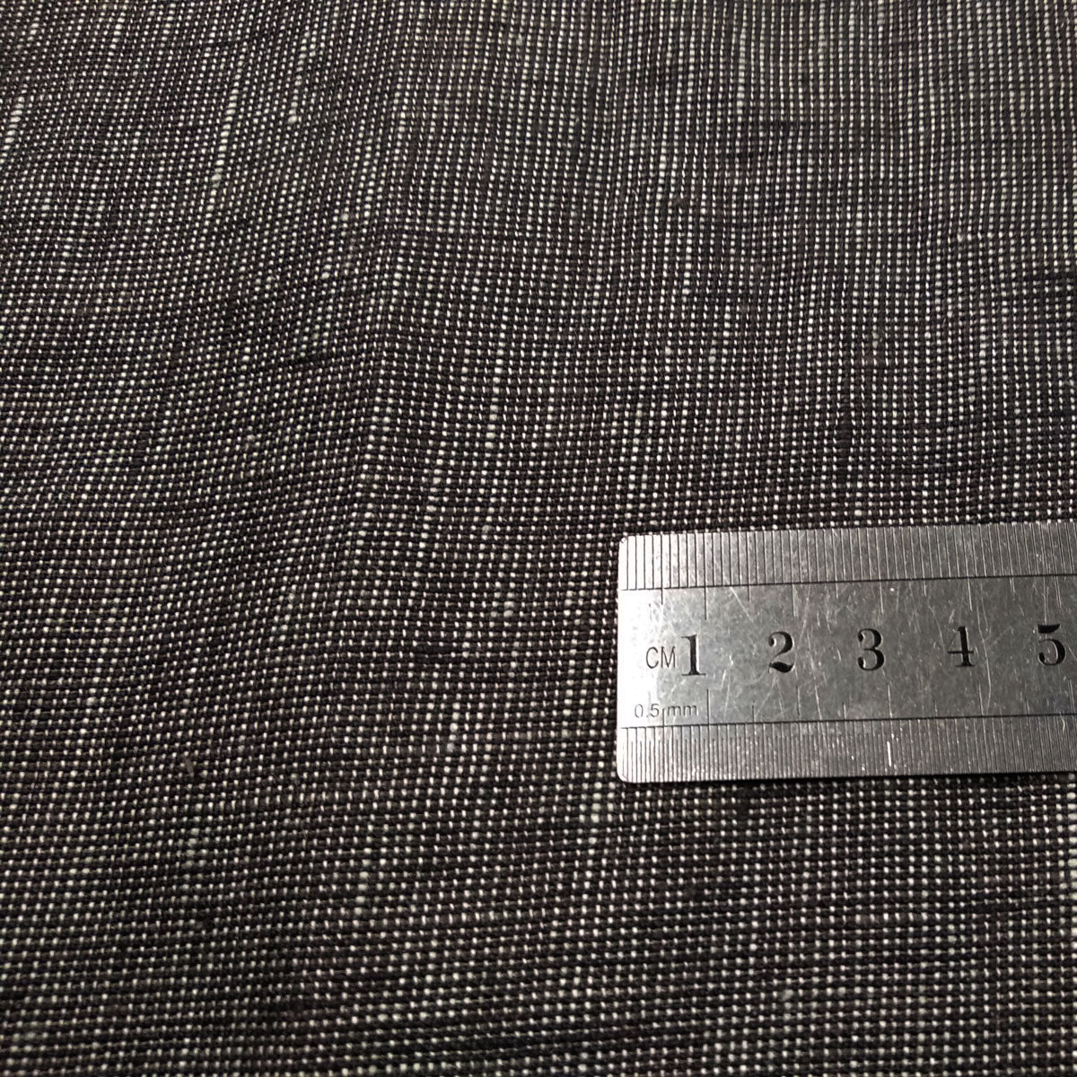 Pin dots - black white - linen fabric - 277M
