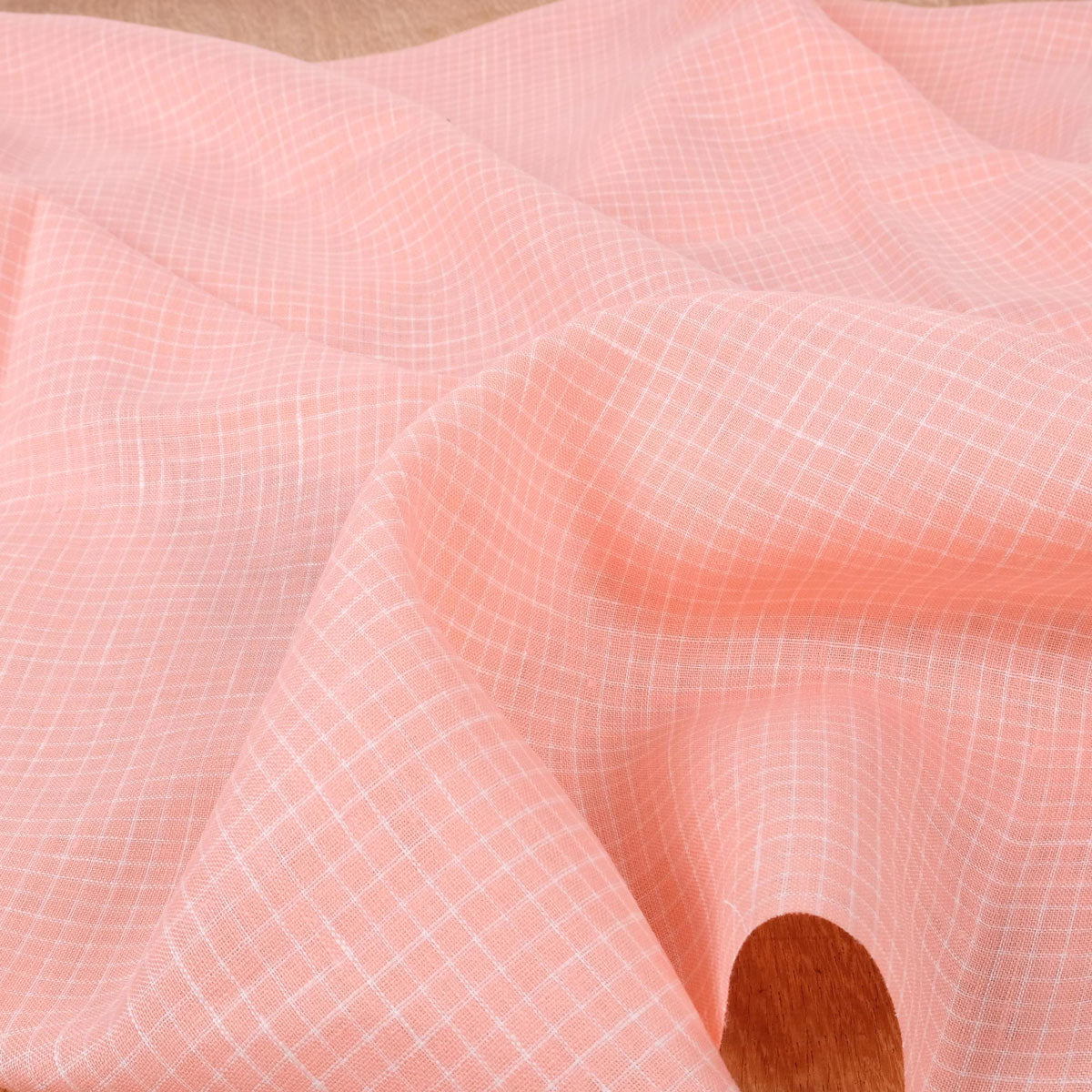Notebook - Salmon pink - lightweight - linen fabric - 116LP