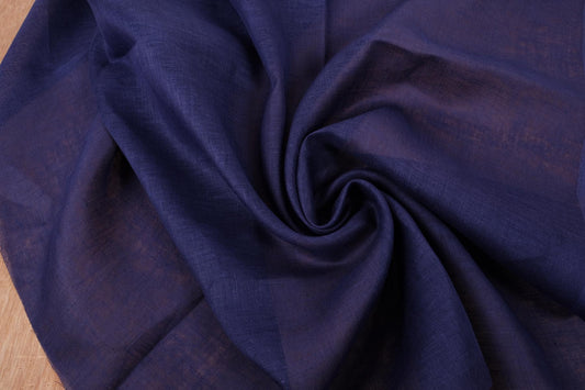 Sheer GAUZE linen fabric - purple - 143SH