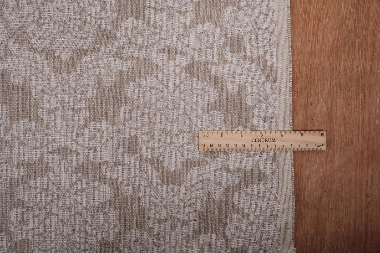 Double sided - floral natural - linen fabric - 211H