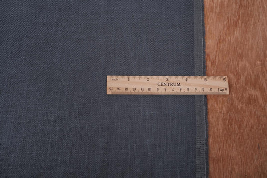 Herringbone - grey - linen fabric - 184R