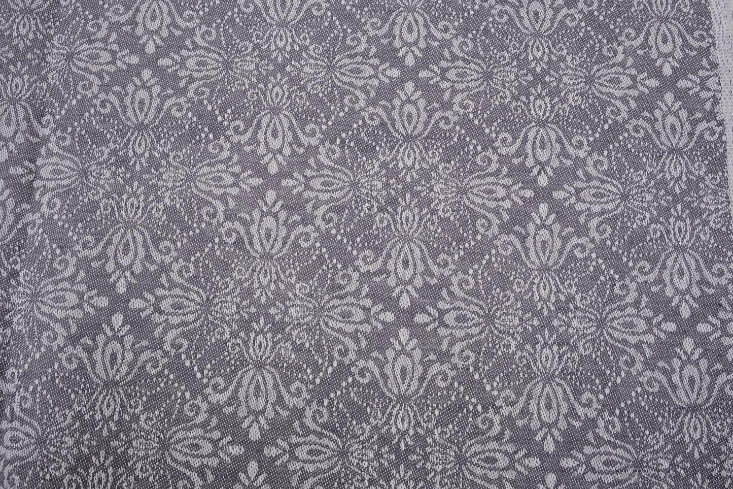 Jacquard grey - linen fabric - 190R