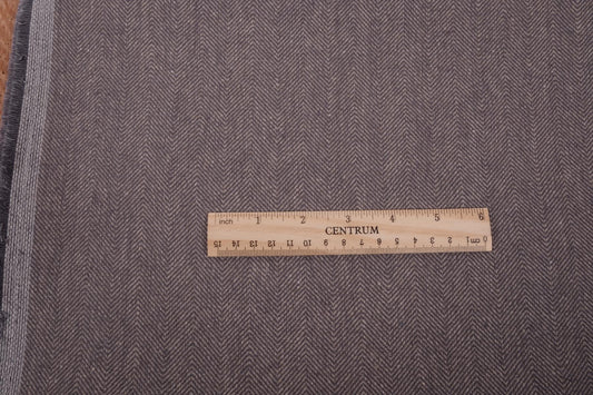 Broken twill- brownish grey - linen fabric - 180R