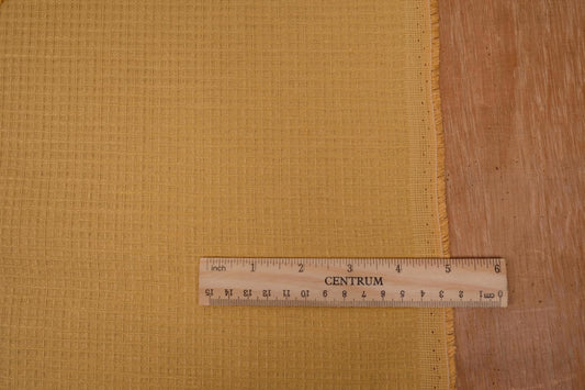 Waffle - yellow - linen fabric - 120VA