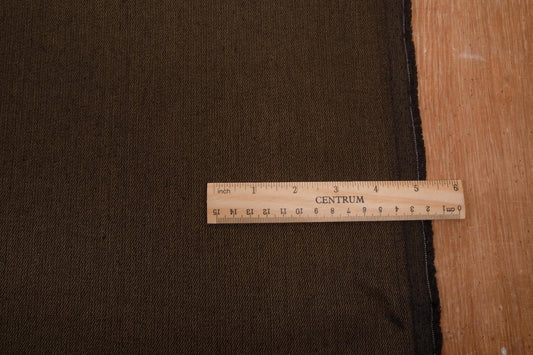 Twill - brownish green - linen fabric - 185H