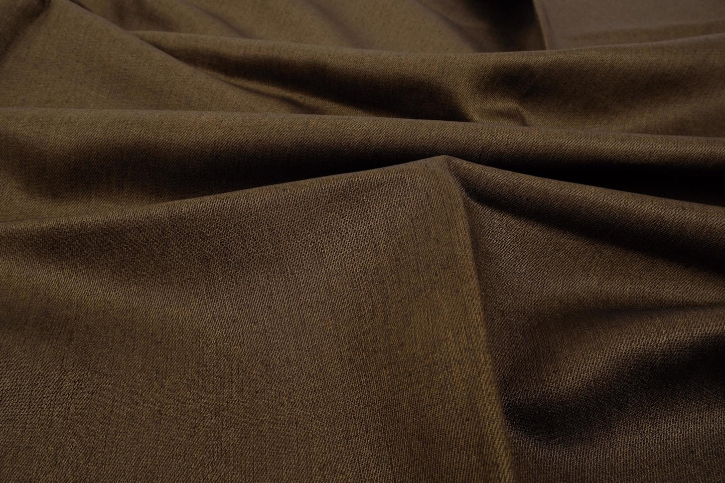 Twill - brownish green - linen fabric - 185H
