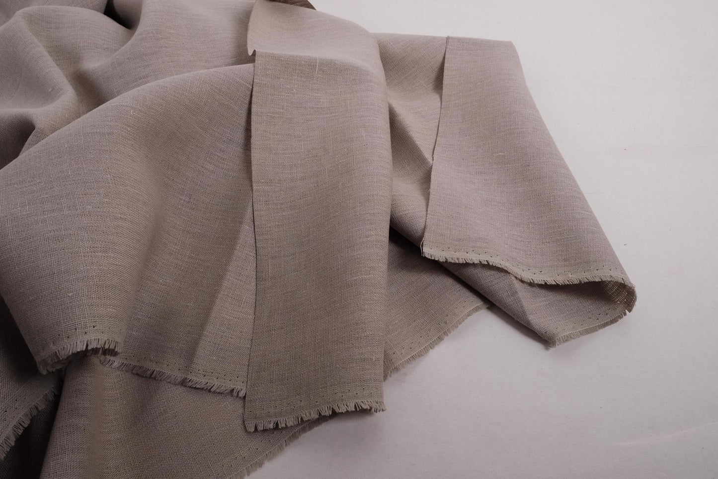 Grey natur - extra wide - linen fabric - 722EM
