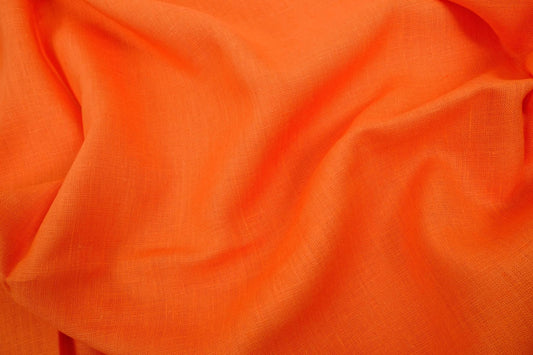 Orange - linen fabric - 180gsm - 171M