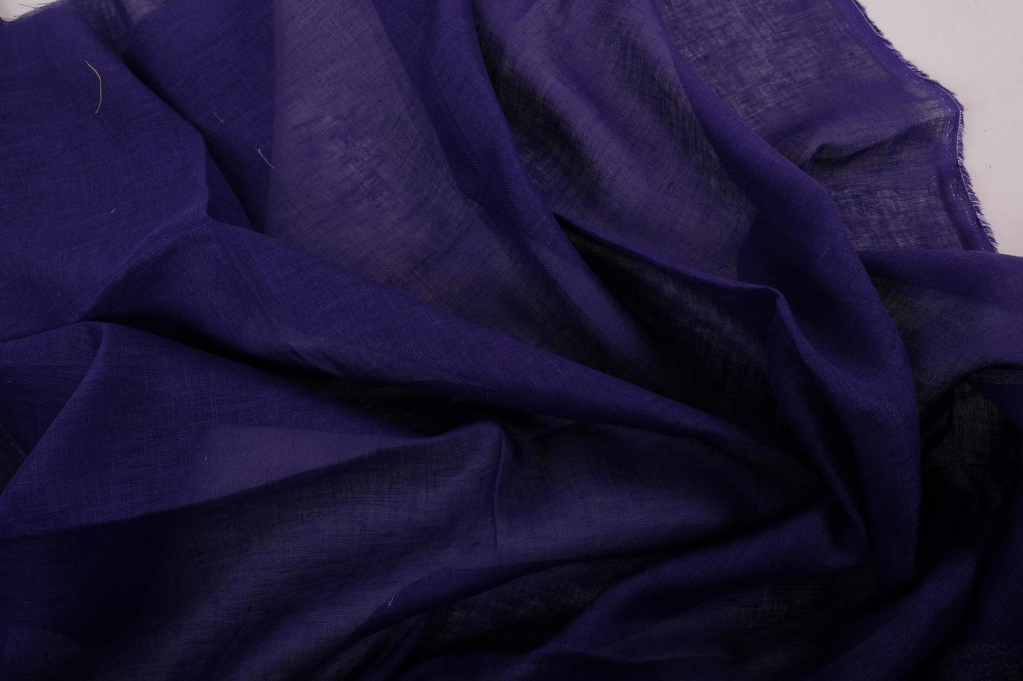 Sheer GAUZE linen fabric - blue purple - 143SH