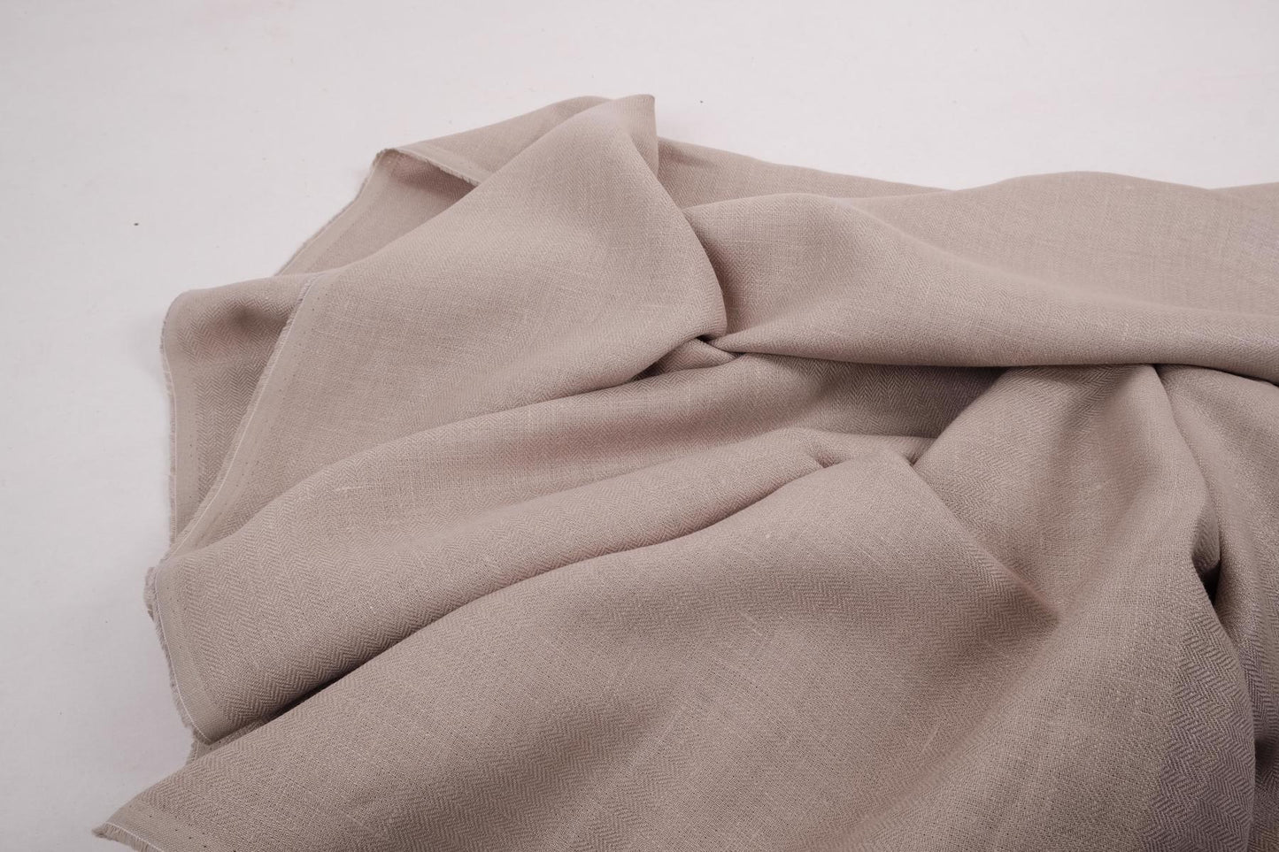 Herringbone - potatoe grey - linen fabric - 789H