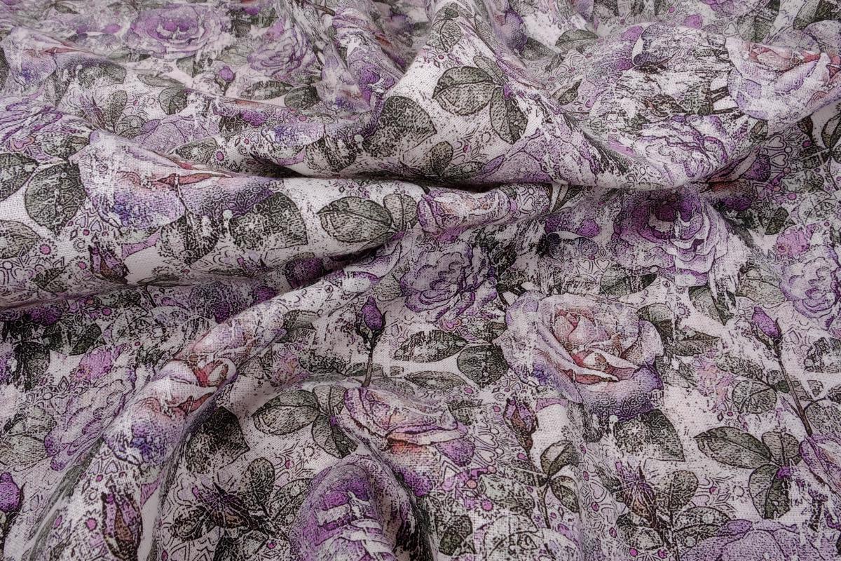 Floral dark rose - print - 9498P
