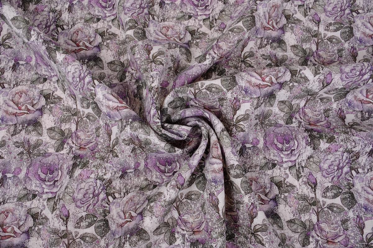 Floral dark rose - print - 9498P