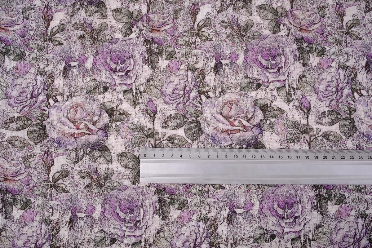 Floral dark rose - print - 9498P