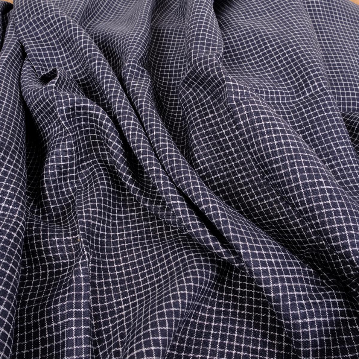 Notebook black white - linen fabric - 449RA