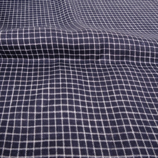 Notebook black white - linen fabric - 449RA