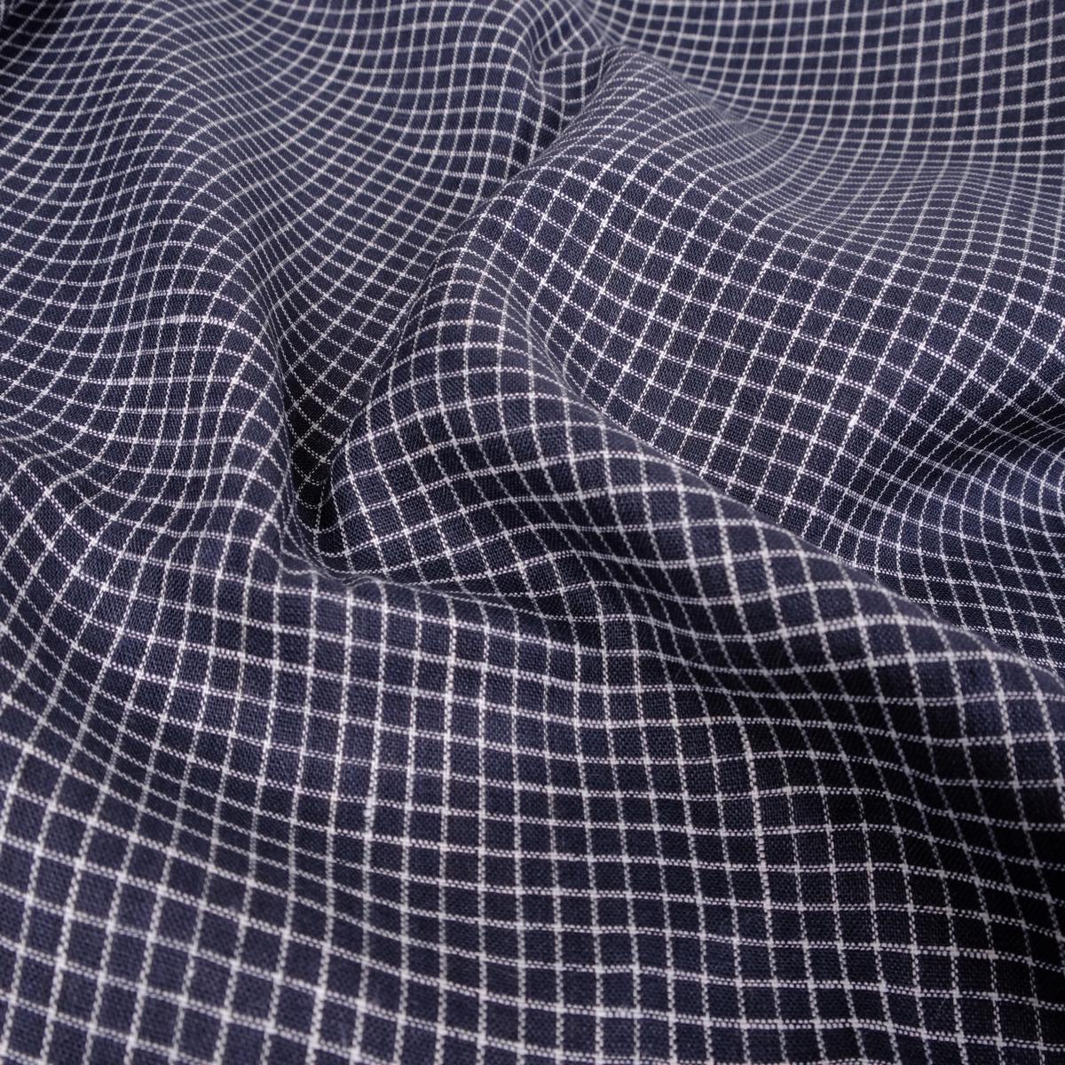 Notebook black white - linen fabric - 449RA