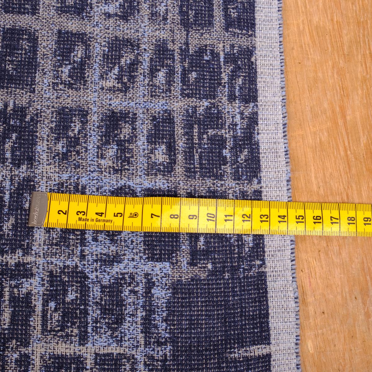 double sided linen fabric - "vintage pattern" - 442RA