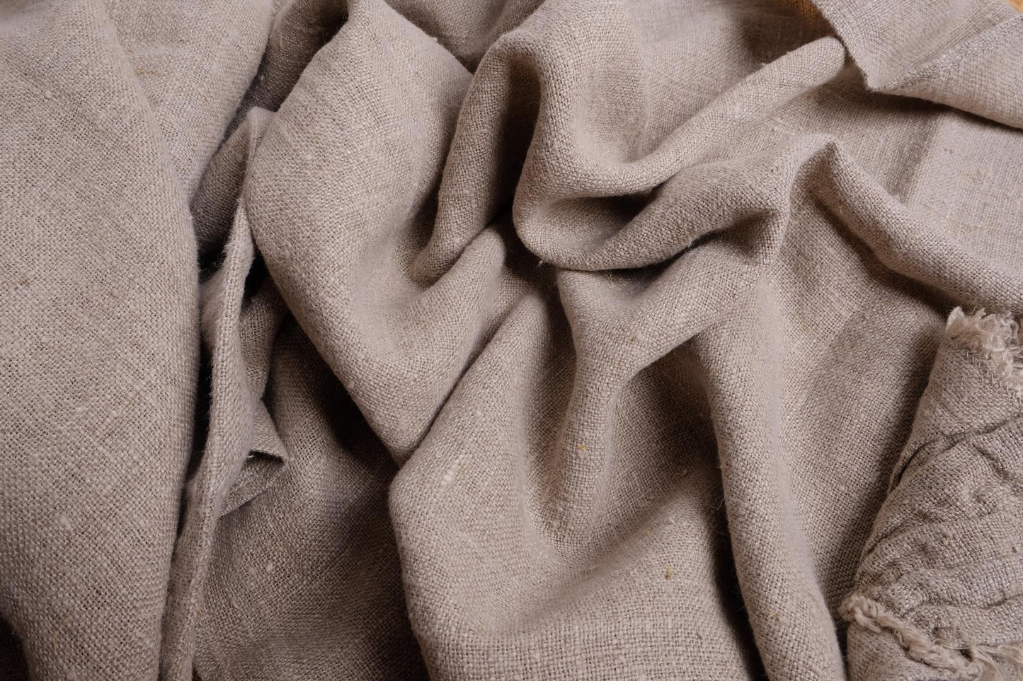 Fluffy natur - linen fabric - Washed - 332SH