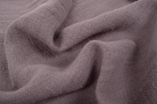 Fluffy linen fabric - dune brown- 6323SH
