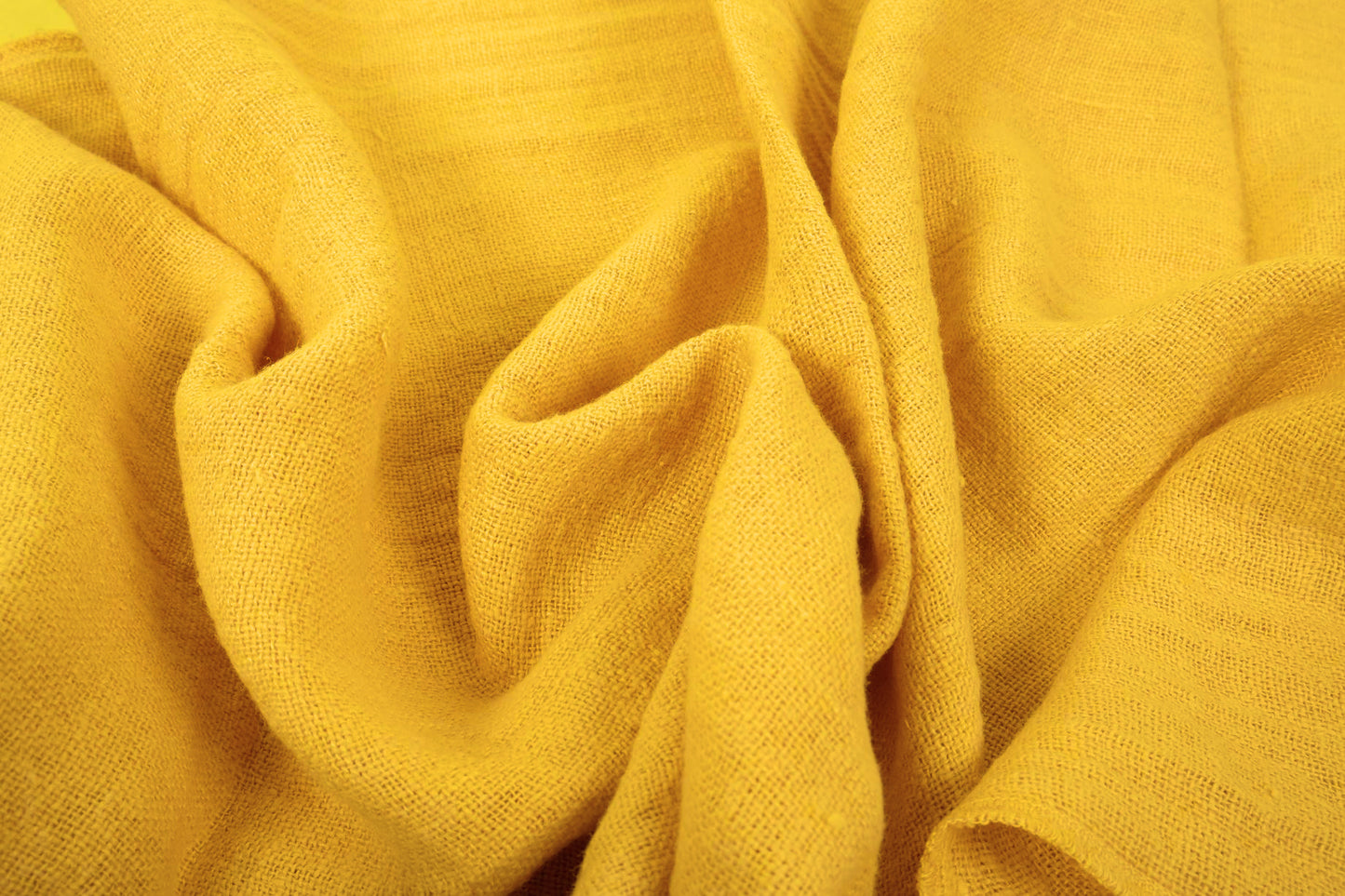 Fluffy linen fabric - sunflower yellow - 6304SH