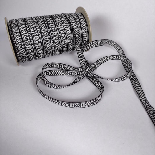 Allmoge - Folk art trim - black 10mm